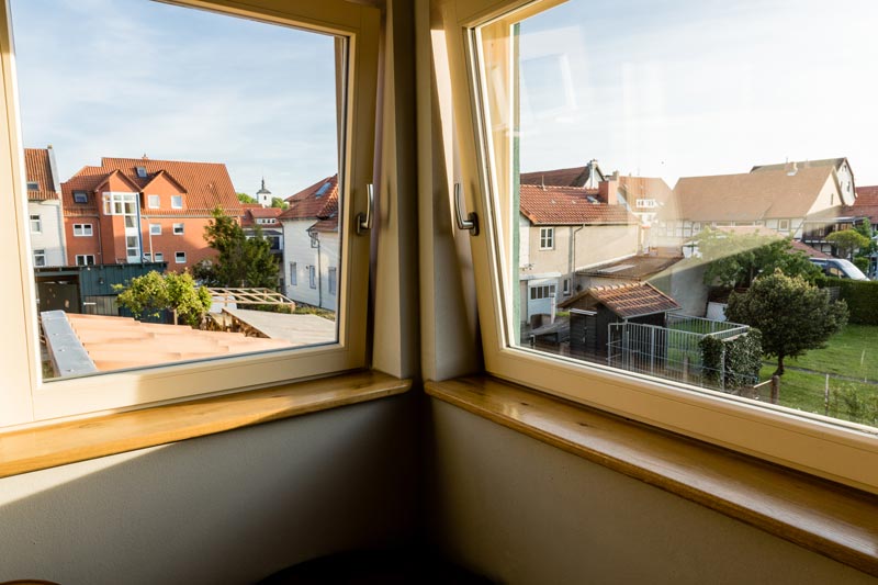 Blick aus dem Schlafzimmer